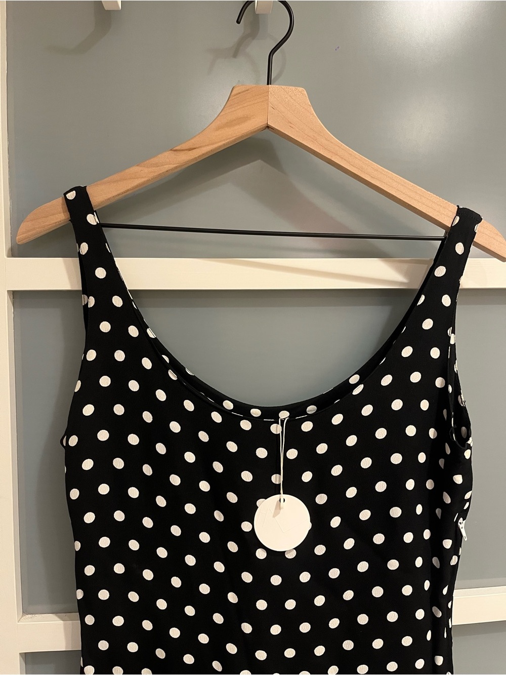 Clifford & Wills Vintage Black and White Polka Dot Dress - Picture 5 of 5
